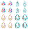 PVD Vacuum Plating 201 Stainless Steel Filigree Pendants STAS-UN0012-50-1