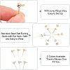 120Pcs 2 Style 304 Stainless Steel Ball Stud Earring Findings STAS-UN0028-90-4