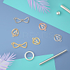 16Pcs 8 Style Rack Plating Brass Clip-on Earring Findings KK-FH0005-37-4