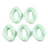 Opaque Spray Painted Acrylic Linking Rings X-OACR-S036-001A-I12-1