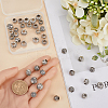 42Pcs 7 Styles Alloy European Beads MPDL-SP0001-01-3