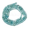 Natural Flower Amazonite Beads Strands G-L587-C01-02-5