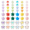 60Pcs 6 Colors Transparent Acrylic Beads TACR-TA0001-53-2