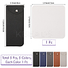 5Pcs 5 Colors Rectangle PU Leather Eyelasses Case AJEW-CN0005-39-2