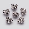 Tibetan Style Alloy Butterfly Beads TIBEP-GC180-AS-RS-1