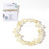 Natural Citrine Chips Bead Stretch Bracelets for Women Men CI5318-11-1