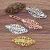 Brass Hair Barrettes OHAR-PW0001-199P-2