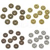 100Pcs 4 Colors Gear Tibetan Silver Alloy Spacer Beads TIBEB-YW0001-66-1
