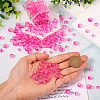 300Pcs Frosted Transparent Glass Beads GLAA-TA0002-78B-7