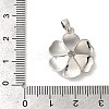 Rack Plating Brass Micro Pave Clear Cubic Zirconia Pendants KK-U022-04P-3