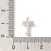 304 Stainless Steel Micro Pave Cubic Zirconia Pendants STAS-H228-06P-T-3