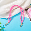 ABS Plastic Imitation Pearl Bead Chains Bag Extender Chains HJEW-TAC0090-5