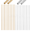 24Pcs 2 Styles 304 Stainless Steel & Brass Solid Bar FIND-GA0005-45-1