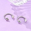Stainless Steel Nose Septum Rings LS-AJEW-TAC0017-01P-4