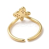 Rack Plating Brass Micro Pave Clear Cubic Zirconia Open Cuff Rings RJEW-M162-01G-3