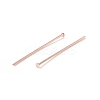 Brass Flat Head Pins LS-X-KK-WH0058-03B-RG-2