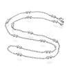 Non-Tarnish 304 Stainless Steel Cable Chain Necklaces NJEW-M183-06P-1