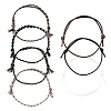 14Pcs 7 Colors Cotton Cord Bracelet Set for Men Women BJEW-FS00025-04-1