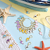 Dolphin Alloy Enamel Pendant Decorations HJEW-SC00053-4