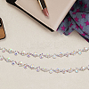 S-shaped Glass Rhinestone and Iron Cup Chains DIY-WH20032-25S-02-6