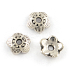 5-Petal Tibetan Style Alloy Bead Caps LS-X-TIBEP-R304-118AS-LF-1