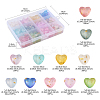 360Pcs 11 Colors Frosted Transparent Acrylic Beads OACR-FS0002-30-4