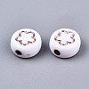 Opaque White Acrylic Beads MACR-T038-10-01RG-2
