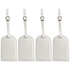 CutHollow 4Pcs PU Leather Luggage Tag OFST-CL0001-01B-04-1