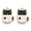 Golden Plated Alloy Enamel Pendants ENAM-T009-90D-RS-2