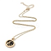 Alloy Rhinestone Pendant Necklaces NJEW-H306-A10-G-4