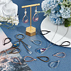 60Pcs 6 Colors Alloy Open Back Bezel Pendants FIND-OC0003-37-5