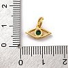 Brass Micro Pave Cubic Zirconia Charms KK-U033-21G-02-3