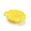 Synthetic Shell Dyed Carved Flower Connector Charms CORA-D034-01E-2
