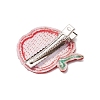 Cloth Apple Alligator Hair Clips PHAR-JH00127-5