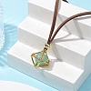 Crystal Holder Cage Necklaces NJEW-JN04586-01-1