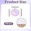 600Pcs Glass Seed Beads SEED-PA0001-17B-2