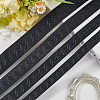 9 Yards 4 Styles Flat Non-slip Transparent Silicone Polyester Elastic Band OCOR-GF0004-20-4