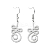 Non-Tarnish 304 Stainless Steel Knot Dangle Earrings for Women LS-EJEW-P222-05P-1