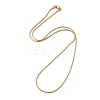 Ion Plating(IP) 304 Stainless Steel Square Snake Chain Necklaces STAS-A066-07-02G-1