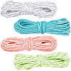 20M 4 Colors Luminous Glow in the Dark Polyester Cord AJEW-SP0004-85-8