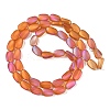 Electroplate Glass Beads Strands EGLA-C009-01B-FR04-2