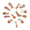 AB Color Plated Dyed Natural Freshwater Shell Beads Strands SHEL-T020-55E-2
