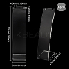 Transparent Acrylic Necklace Display Stands NDIS-WH0006-10-2