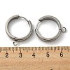 Tarnish Resistant 201 Stainless Steel Huggie Hoop Earrings Findings STAS-A167-01V-P-3