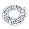 Ombre Effect Dyed Glass Beads Strands LS-GLAA-C023-02-C24-2