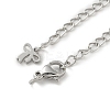 Brass Lobster Clasps & Ends with Chain KK-R120-05P-2