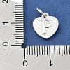 925 Sterling Silver Heart with Capital Letter Charms STER-S009-13P-S-3