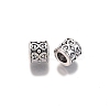 Tibetan Style Alloy European Beads TIBE-S314-95AS-RS-1