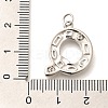 Brass Micro Pave Clear Cubic Zirconia Pendants KK-G521-01P-Q-3