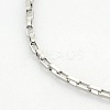 Tarnish Resistant Unisex Casual Style 304 Stainless Steel Box Chain Necklaces STAS-O037-14P-1